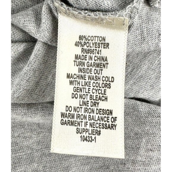 Sunshine Vibes Embroidered Graphic T-Shirt Girls Size XL 16 Tee Gray Self Esteem - Picture 6 of 8